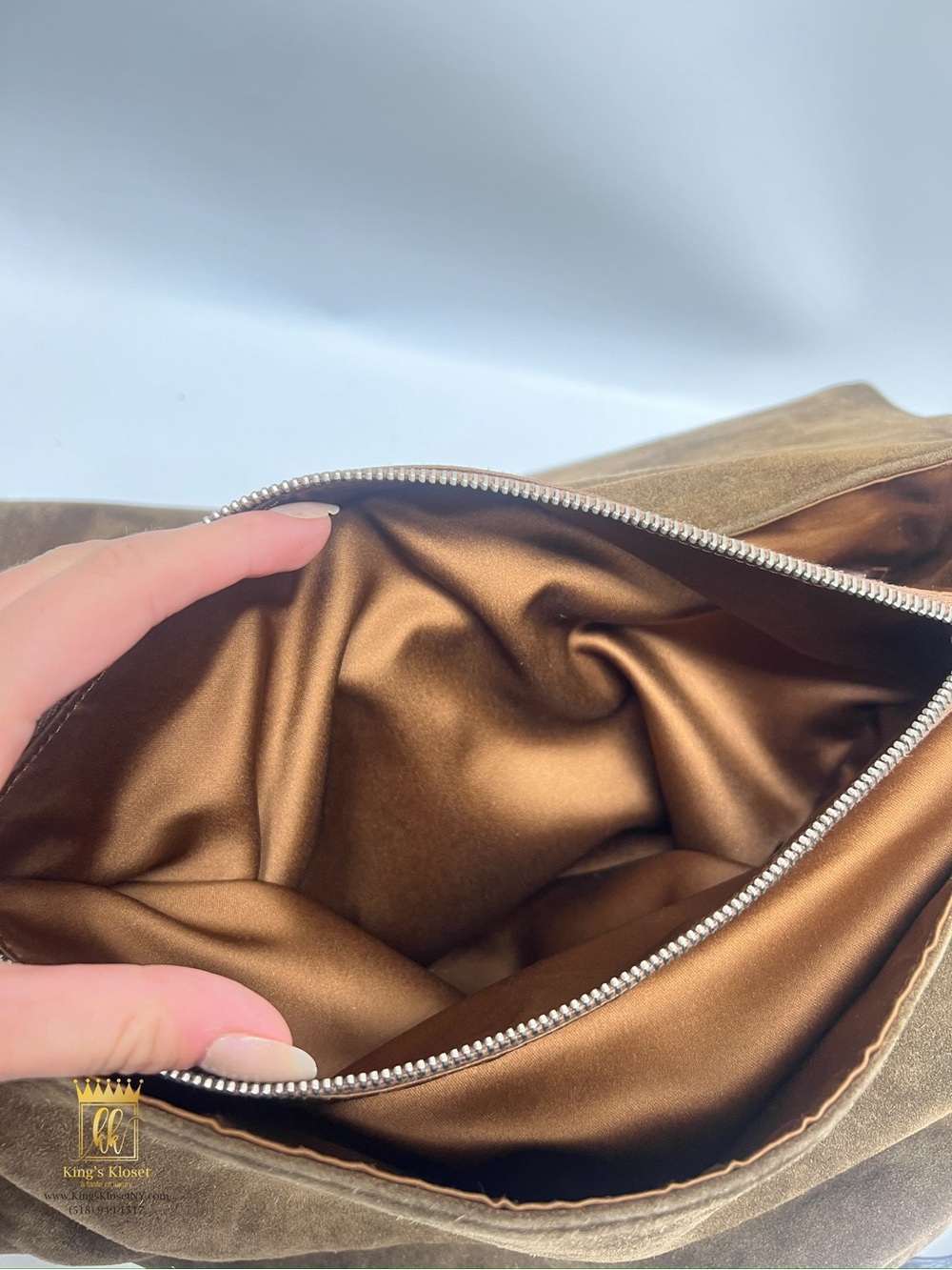 Chanel Suede Messenger Bag - Picture 11 of 16